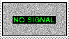 stamp: tv static with text no signal